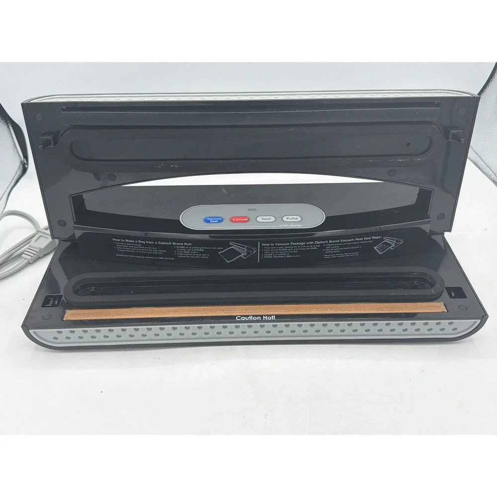 Ziploc V150 Series Vacuum Sealer Machine Model V159 Food Saver System Black